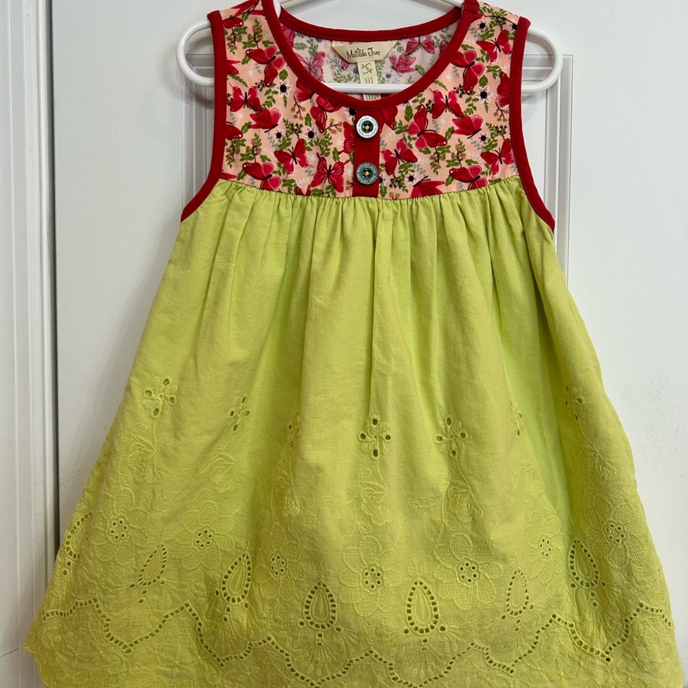 Matilda Jane baby doll top . Size 8. Like new.